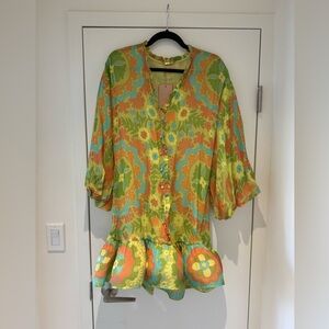 ALEXIS ANALIA DRESS IN CAMELLIA LIME